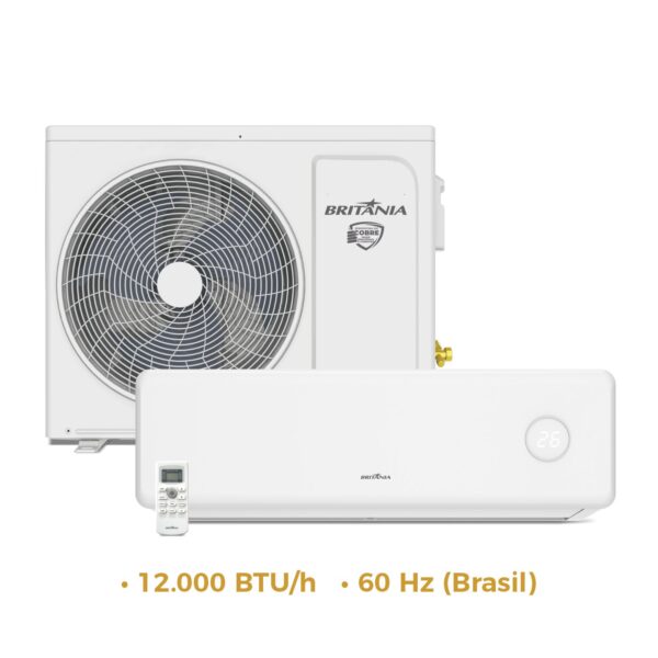 Aire Acondicionado Britania BAC12PYA 12.000 BTU Frio/Calor Gas R410A (BRASIL) - 220V/60HZ - 13024
