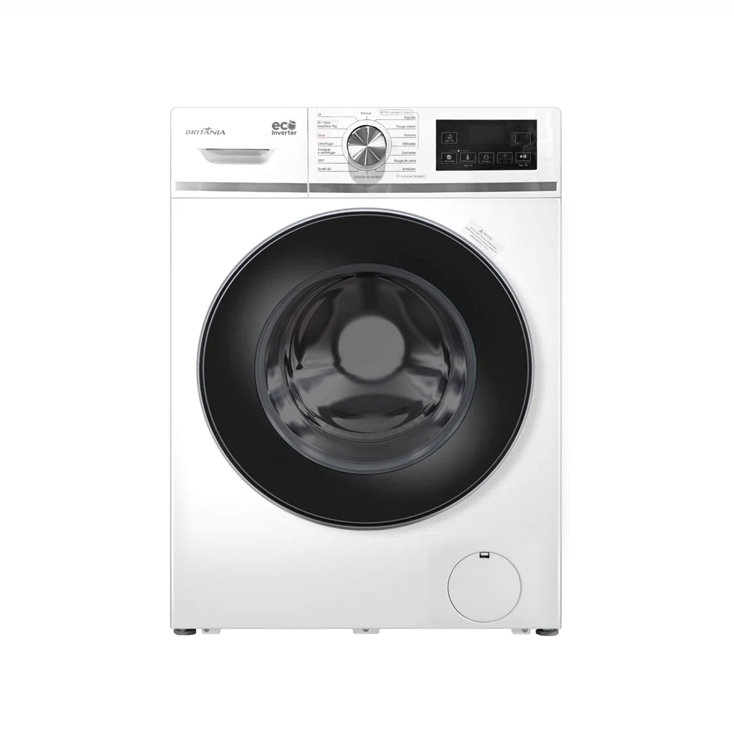 Lavasecarropas Automática Britania PLS08PY 8KG – Carga Frontal – 13048