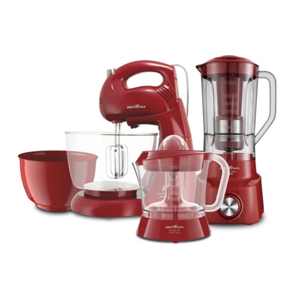 Kit Cocina Britania BKT54V 3 en 1 Rojo - 127V - 10887