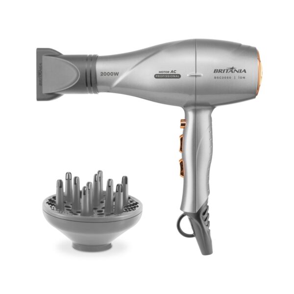 Secador de Pelo Britania BSC2050 Motor AC Profesional 2000W - 127V - 10047
